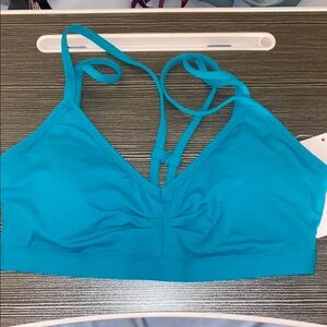 NWT Fabletics Kimberly Green Strappy Sports Bra